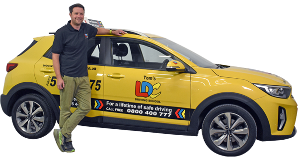 Tom Macready's driving school car